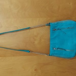 Violet Ray crossbody purse turquoise